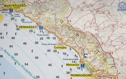 Cinque Terre Map